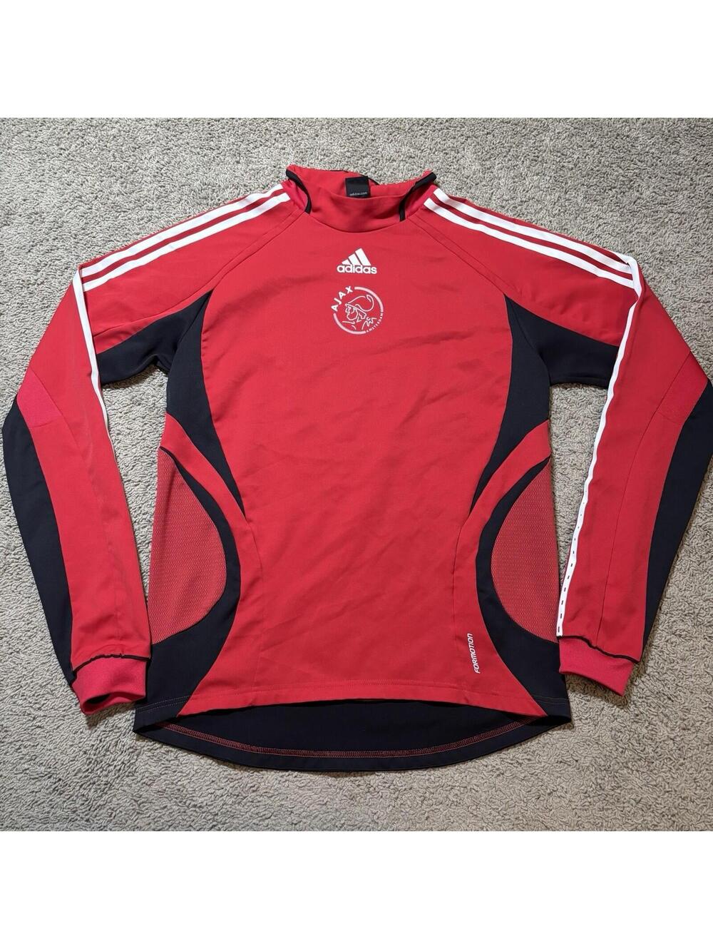 Adidas Ajax Amsterdam Formotion Long Sleeve Training Shirt Jersey Red Mens M